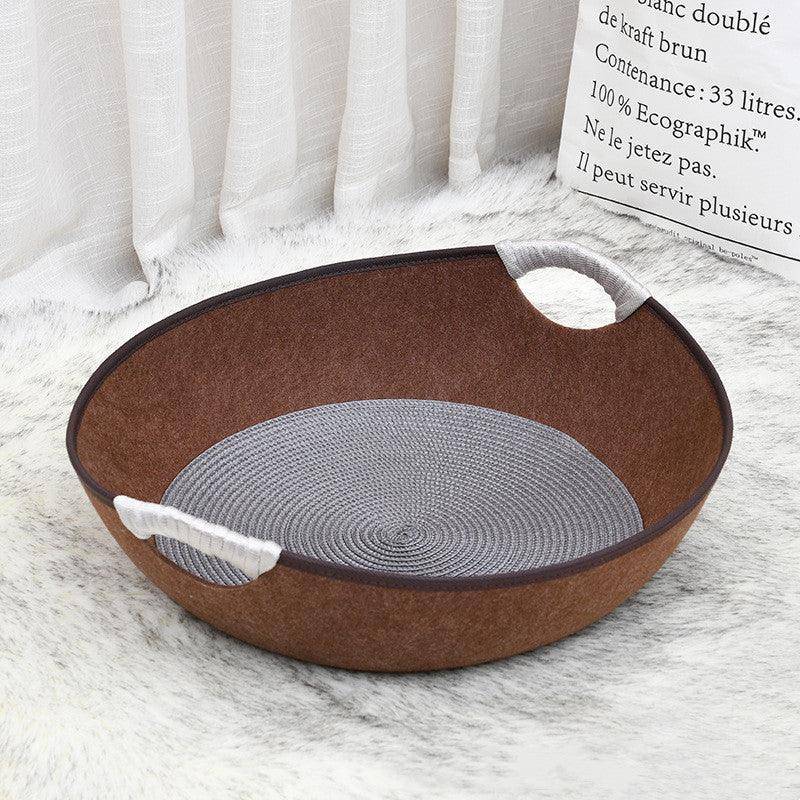 Luxury Felt Nest Style Cat Litter - The Perfect Haven For Your Feline Friend