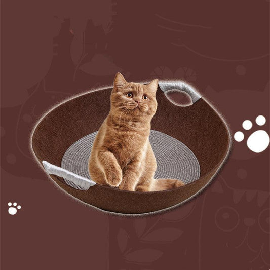 Luxury Felt Nest Style Cat Litter - The Perfect Haven For Your Feline Friend-0