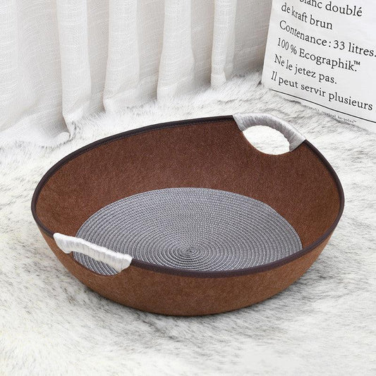 Luxury Felt Nest Style Cat Litter - The Perfect Haven For Your Feline Friend