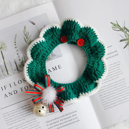 Festive Knitted Christmas Teddy Scarf