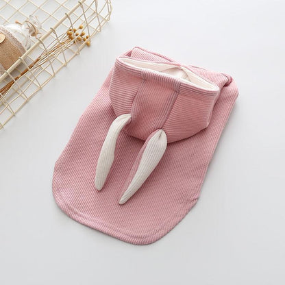 Cozy Canine Knitted Sweater With Bunny Ears