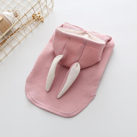 Cozy Canine Knitted Sweater With Bunny Ears