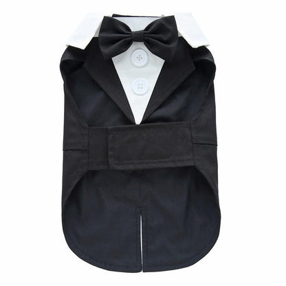 Elegant Canine Attire: Formal Dog Tuxedo Dress